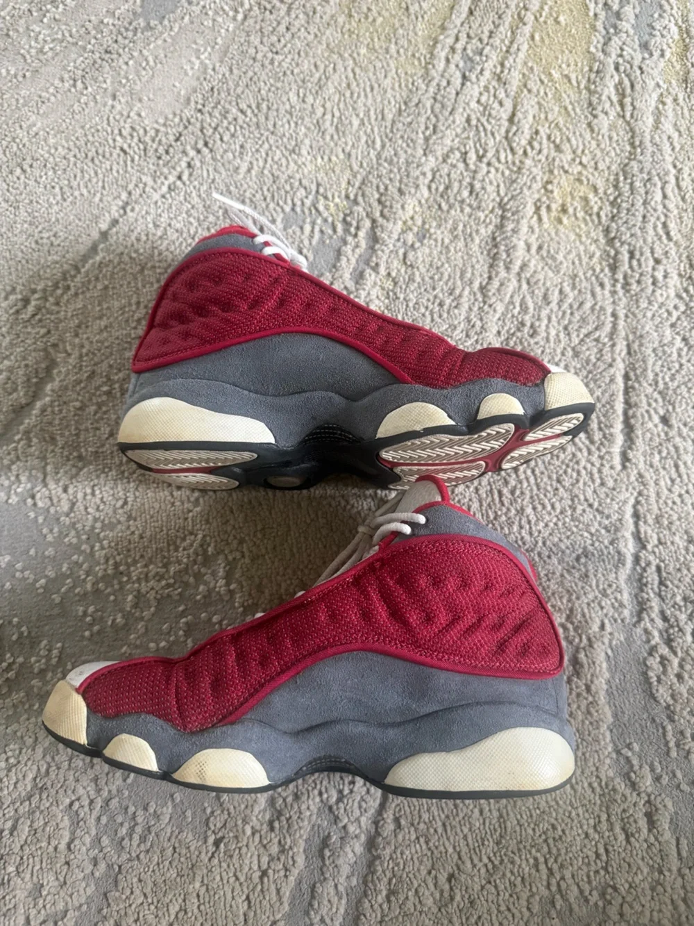 Air Jordan 13 Retro sneakers Red Flint white gray Jumpman youth boys 3.5